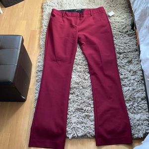 Women’s express size 10 regular red  wine color